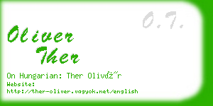 oliver ther business card